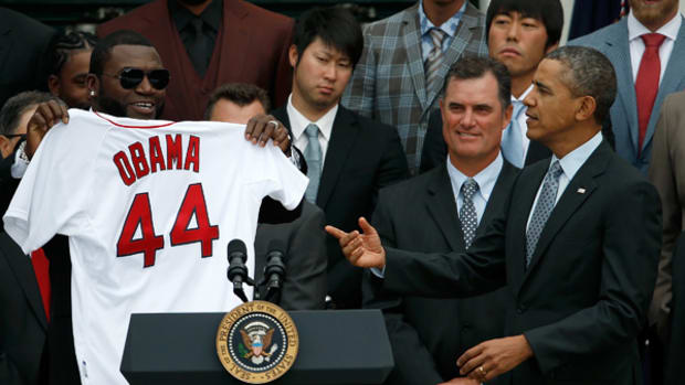 President Obama Celebrates the Red Sox Have at the White House